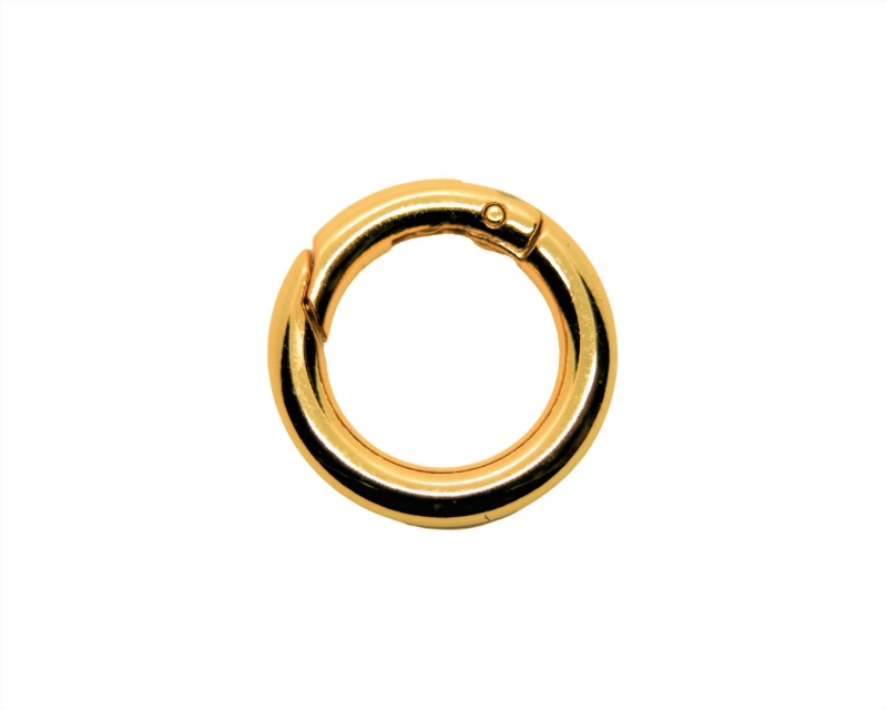 Карабин-бейл кольцо цвет золото 18мм Золотой